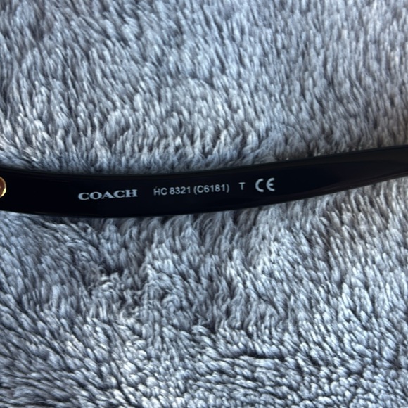 COACH 55mm Gradient Round Sunglasses HC8321 in Black NWT - Picture 5 of 8